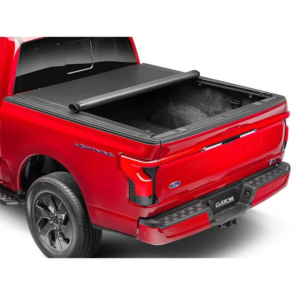 Bed Toyota by Cover Gator with Tonneau Roll-Up Tundra RealTruck Rail Deck w/ Compatible System SRX 5'7" 2022-2024