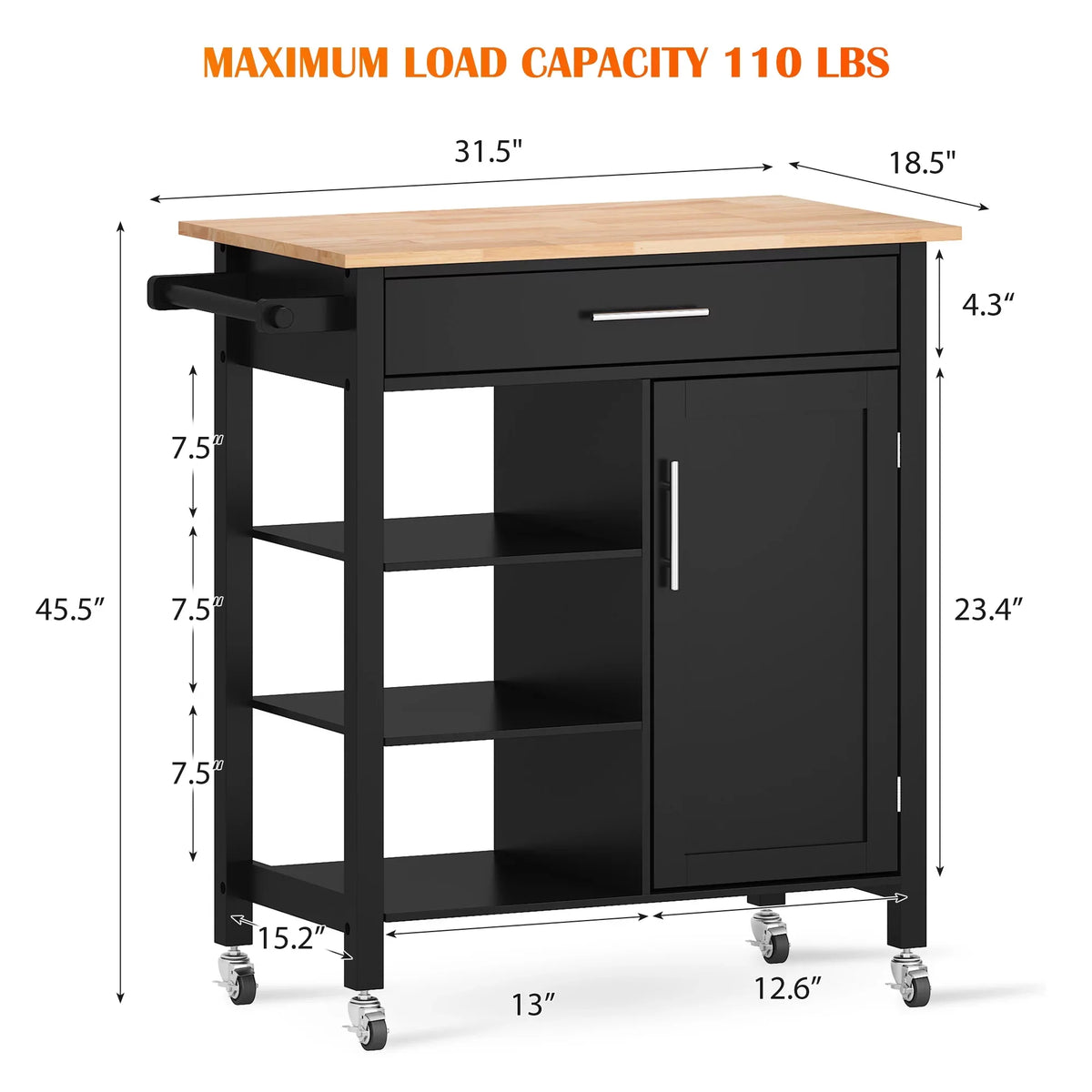 Cabinet- Hidden SogesPower Multi-Purpose with Kitchen 36"Height Island