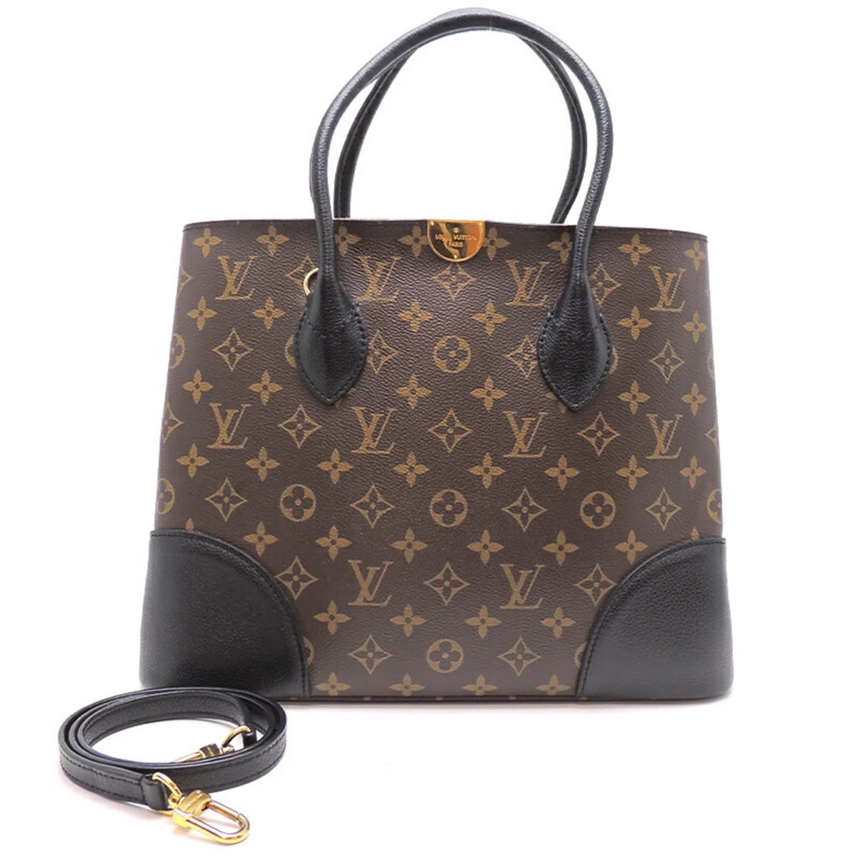 Vuitton Pre-Owned Monogram (Good) Macassar Louis Handbag M41595 Brown Flandrin Ladies