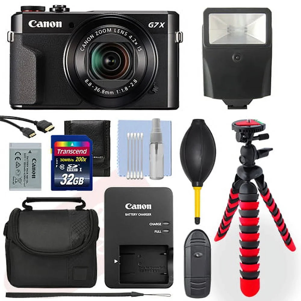 II Accessory Camera+ Digital Mark Package Powershot G7x 20.1MP Canon 32GB Deluxe