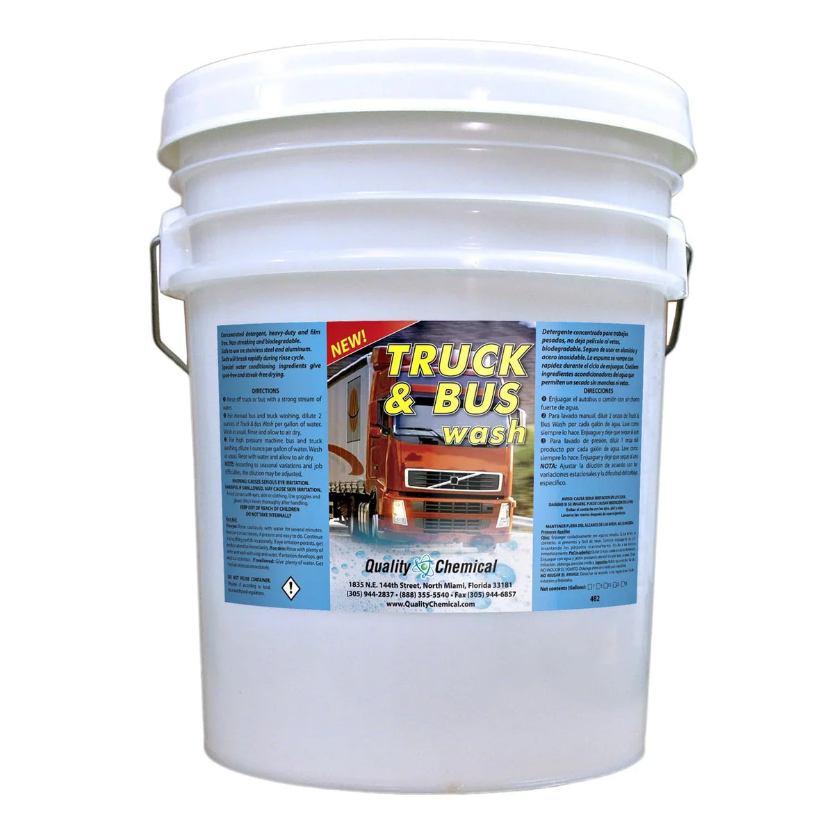 Truck 5 Wash - pail & gallon Bus