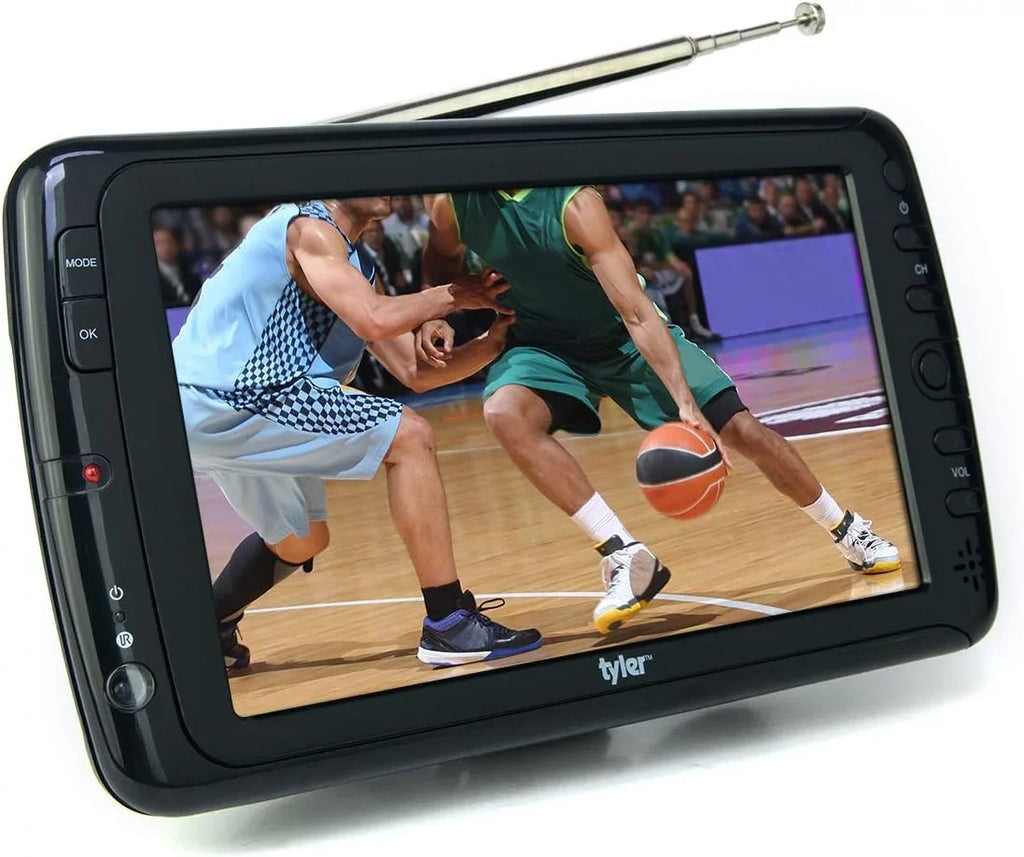 Wireless Kids In Powered Remote Car Tyler HD-TV, LCD TV Small AC/DC, Built Capability For Rechargeable Stand (Refurbished) Portable USB, Input, Battery Control Travel 7" Monitor HDMI