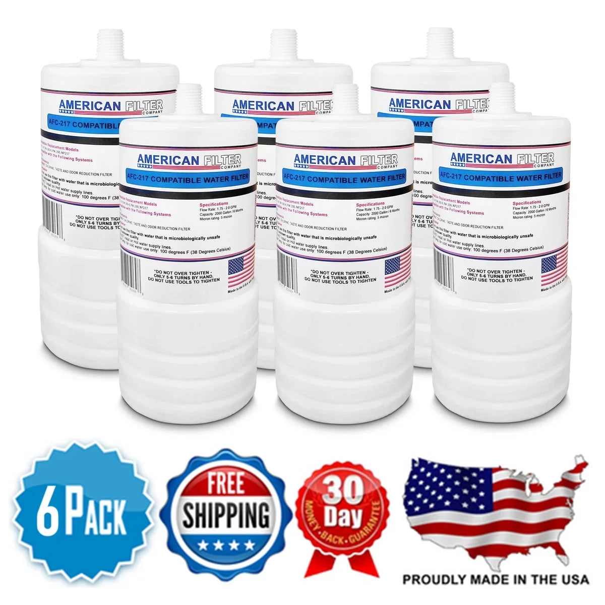 Compatible AFC-APH-217 Model U.S.A. Water 3M® 46290-20 - Made Pack in 6 Brand , - # , Filter , with Cartridge AFC