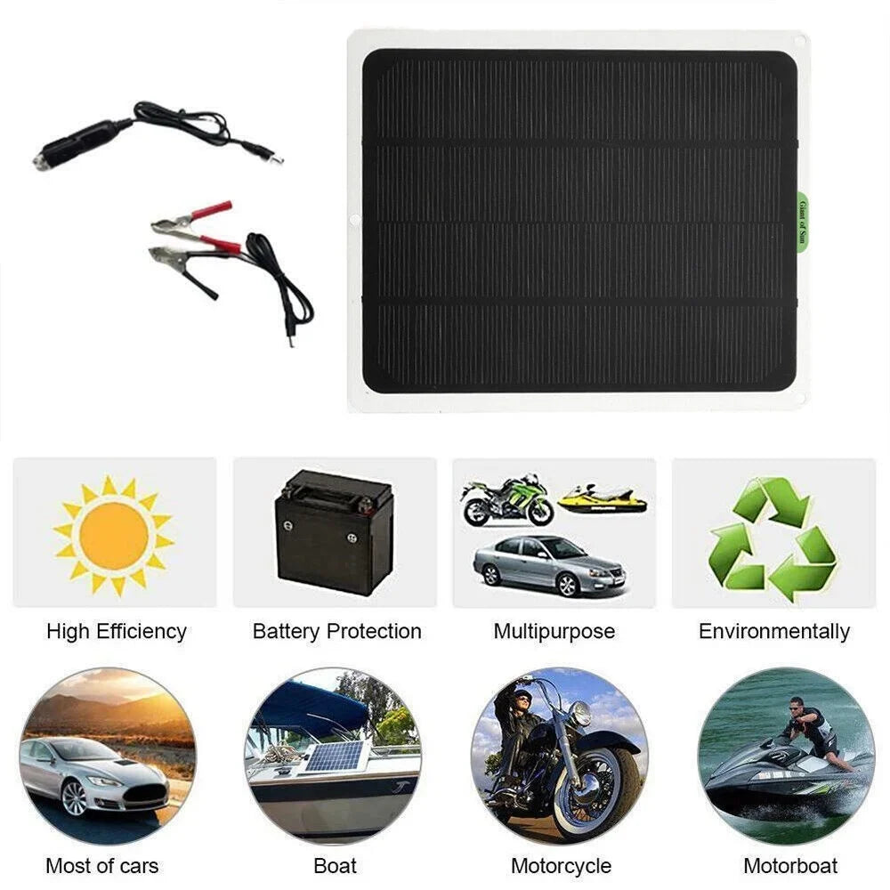 '- Charger Powered 22W Charge Solar RV, - Charger & Intelligent Automobile Panel-Built Solar etc… 12V Portable Maintainer MDHAND Battery in for Controller-Solar Car