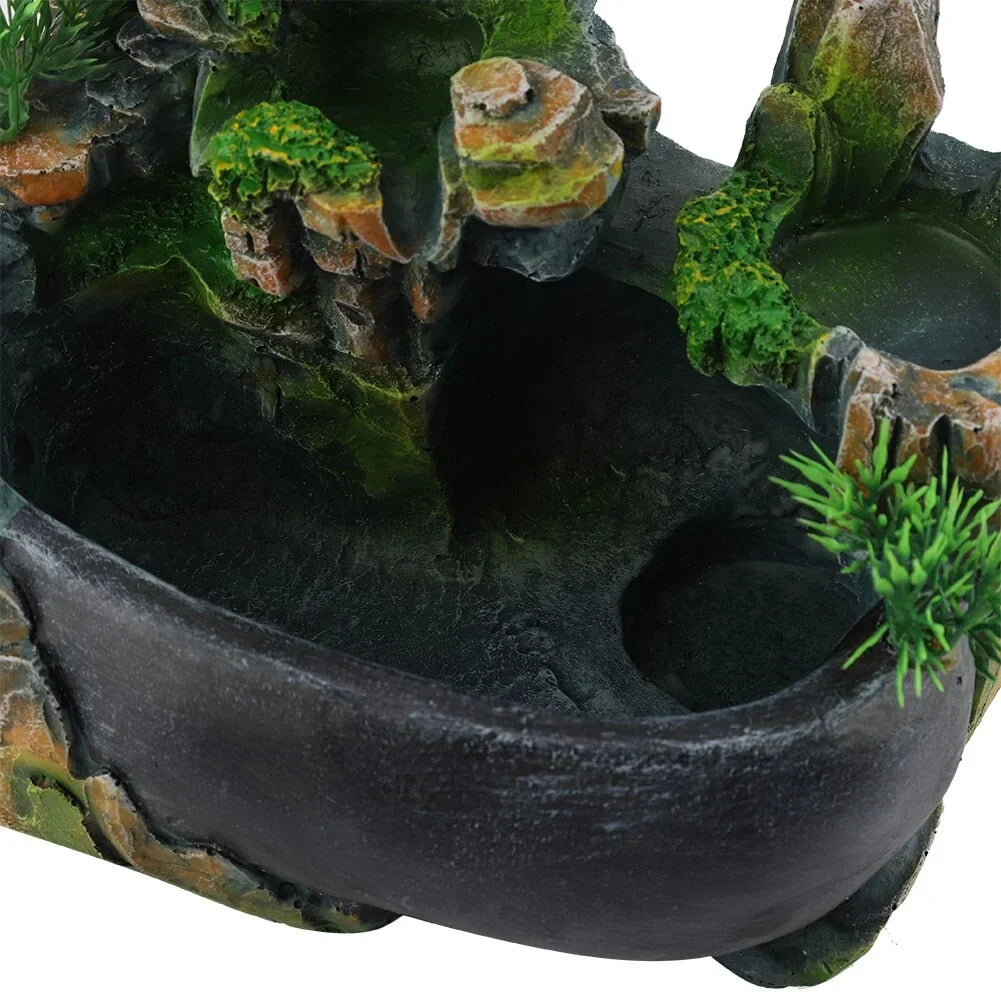 Waterfall Fountain 220V Desktop EU Zen Mini Waterfall Meditation Plug
