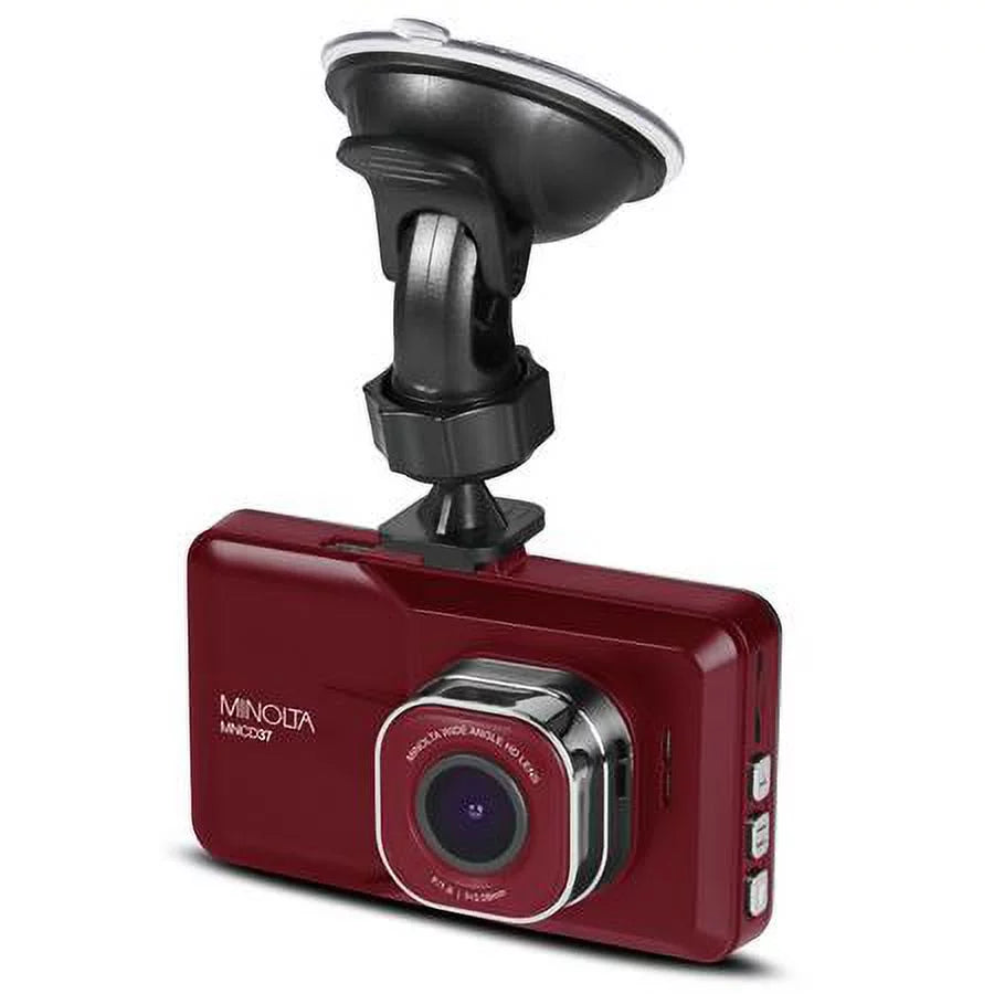 Screen Cam, 2-Pack LCD MNCD37 Dash Red, HD Full 3"