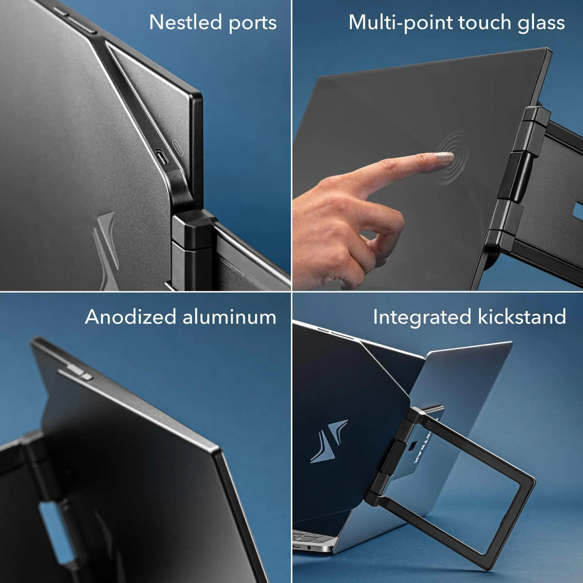 for Attachable Monitor Laptops Touchscreen Swivel Triple Touch Pro Ultra | SideTrak Slim Portable