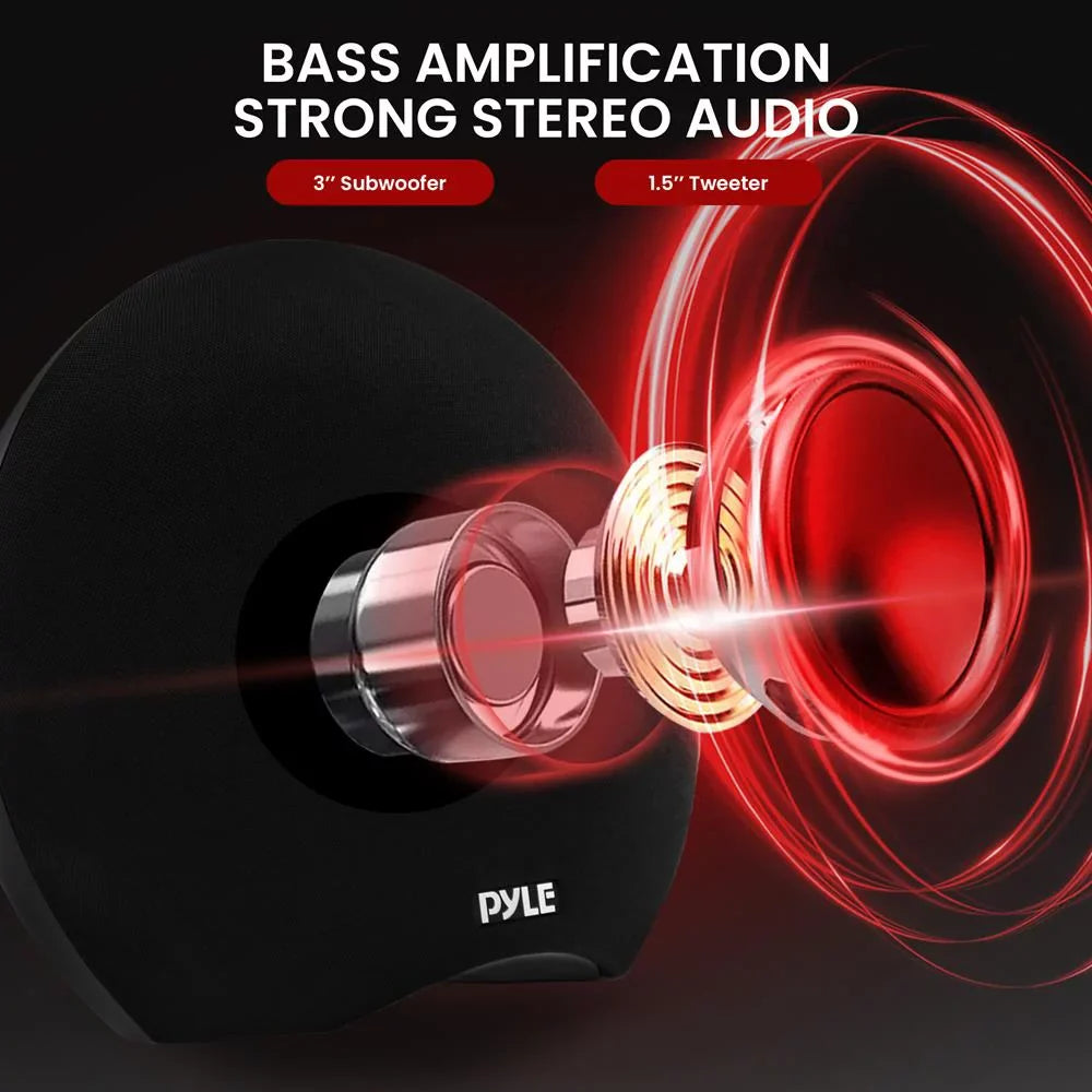 Speaker Pyle Power, Streaming Portable Waterproof Bluetooth Music 280-Watt Wireless Max Output