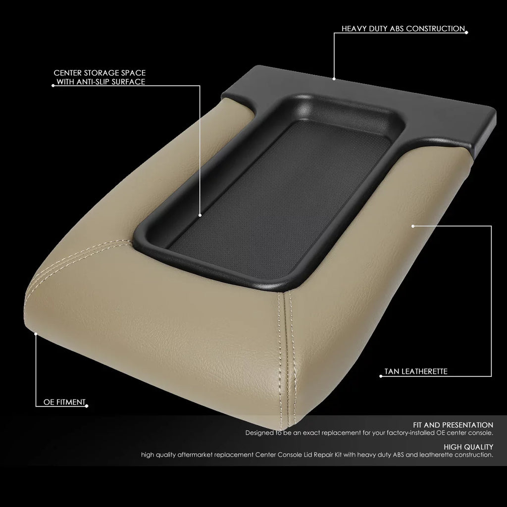 2007 Lid 2001 03 Sierra For Armrest 02 04 Silverado Beige Truck to Repair Center Escalade 05 Pickup 06 Assembly Console Kit