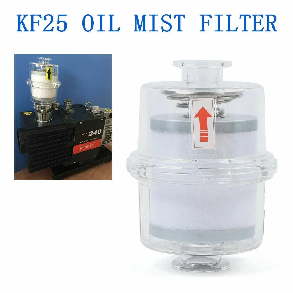 Filter Vacuum Mist Filter Interface fit Oil Pump Fume Separator Exhaust KF25