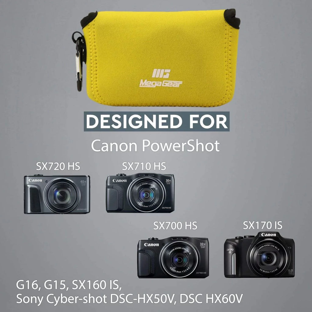 Camera HS, Case PowerShot HS, IS G15, SX170 Canon SX700 Neoprene Canon SX160 Sony DSC-HX50V, DSC-HX60V, HS, SX710 MegaGear G16, IS, SX720