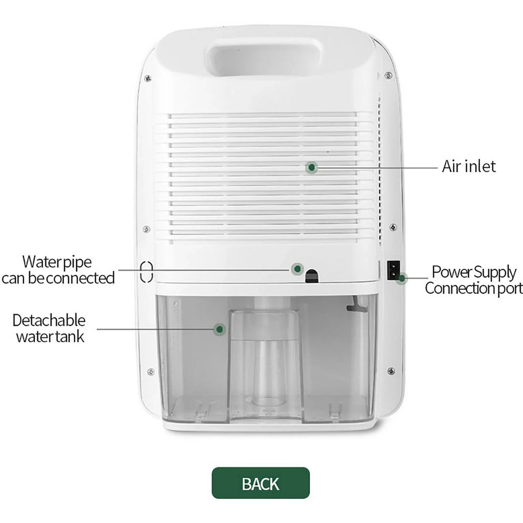 W/Remote Dehumidifier Home Absorber Damp Wet Air Moisture Portable Dryer
