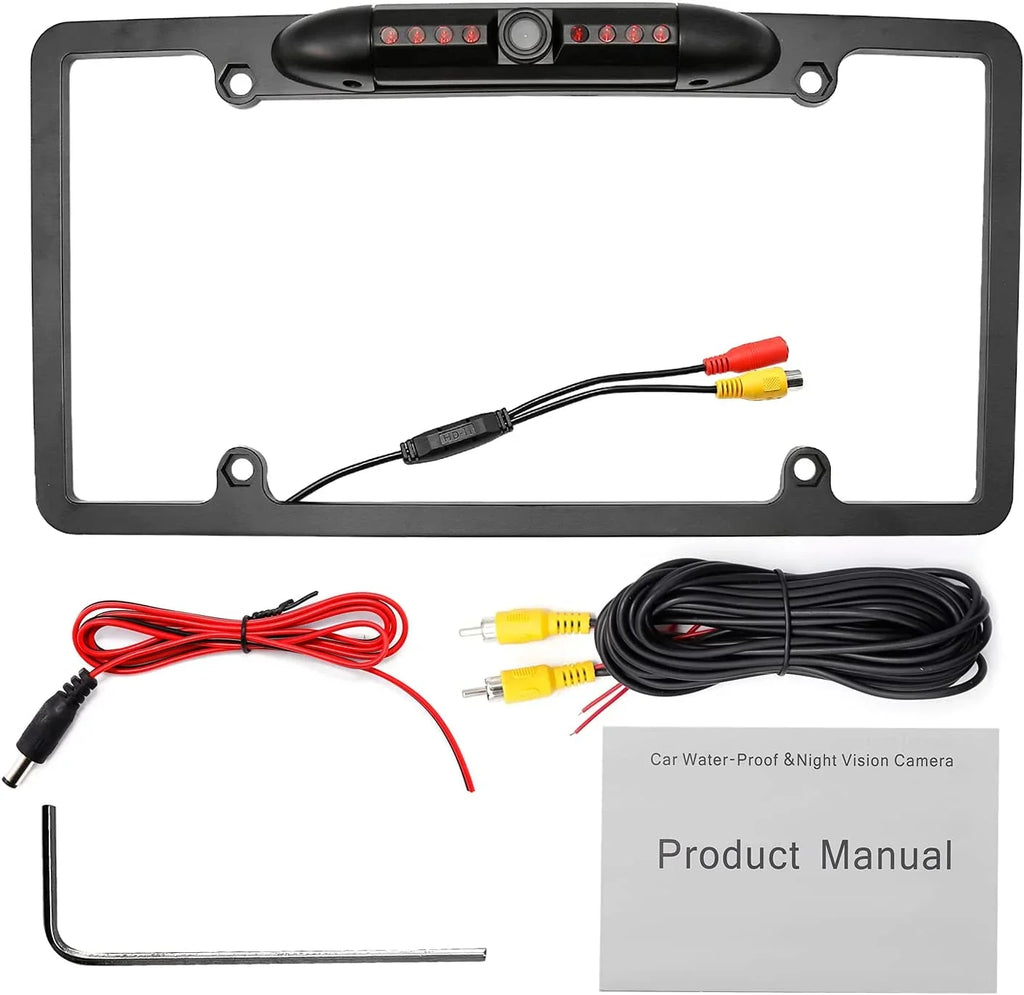 s Camera, 170° View Viewing Vision Angle, Plate Night with Waterproof Rear 8 Backup Camera Rear License Backup
