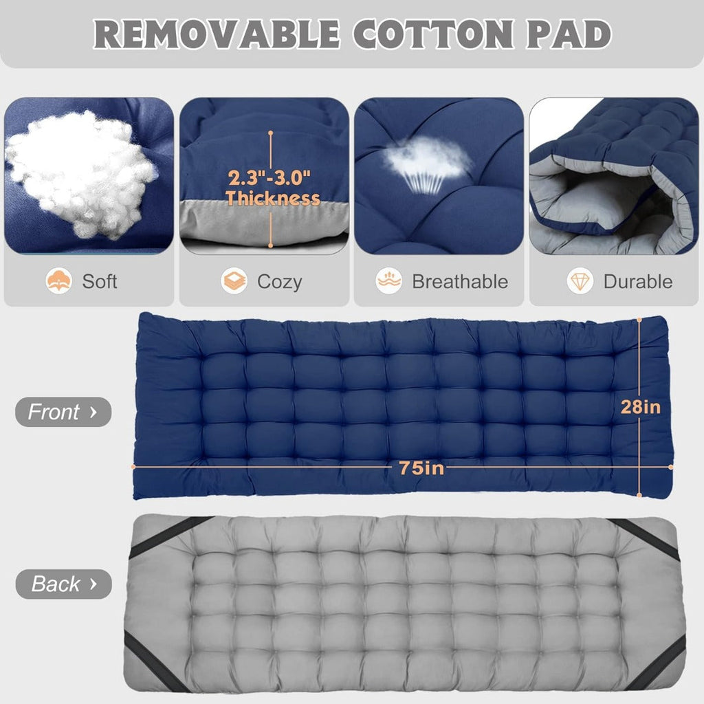 Bed Cots Camping Layer Oxford Camp Bag,1200 Outdoor Adults, for Carry W/Mat Travel with Cot Heavy D Folding Duty