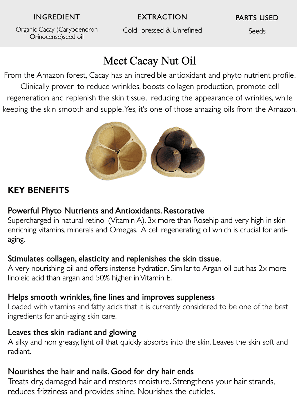 Smooths, Restores, Cacay Oil, 100% Retinol, Cacay & Organic Phyto Beauty Renews, Pure Natural Super Serum, Regenerate,