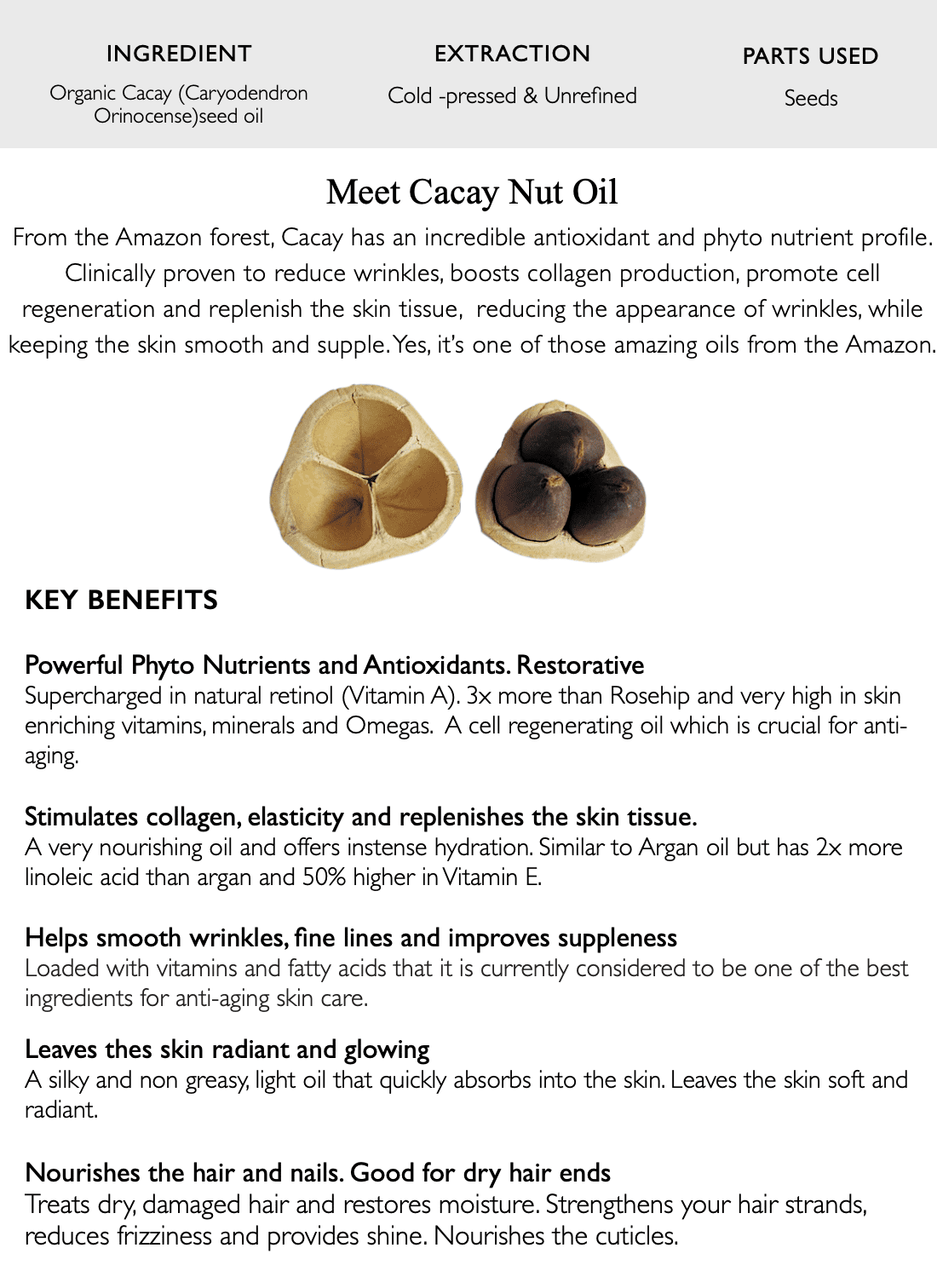 Smooths, Restores, Cacay Oil, 100% Retinol, Cacay & Organic Phyto Beauty Renews, Pure Natural Super Serum, Regenerate,