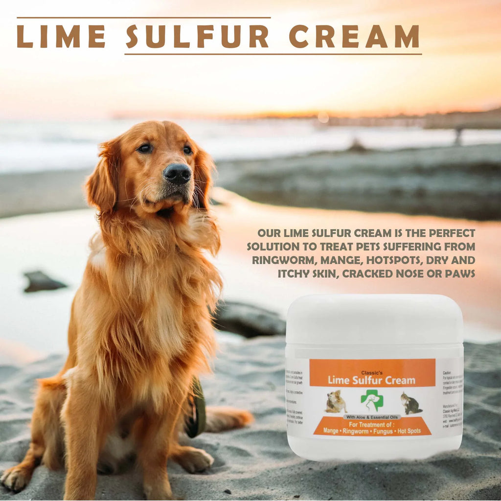 Skin Safe Dip Lime Dog, oz Kitten, Jars) Dry (2 for Care Ointment Itchy - x Sulfur oz 2 Pet Skin Cream x oz and Pet 2) Paw (2 - Ointment Puppy, Life Cat, x (2 Horse 2) - for Healthy