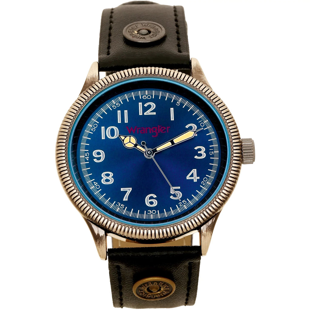 Blue 40mm Dial, Wrangler Watch Strap