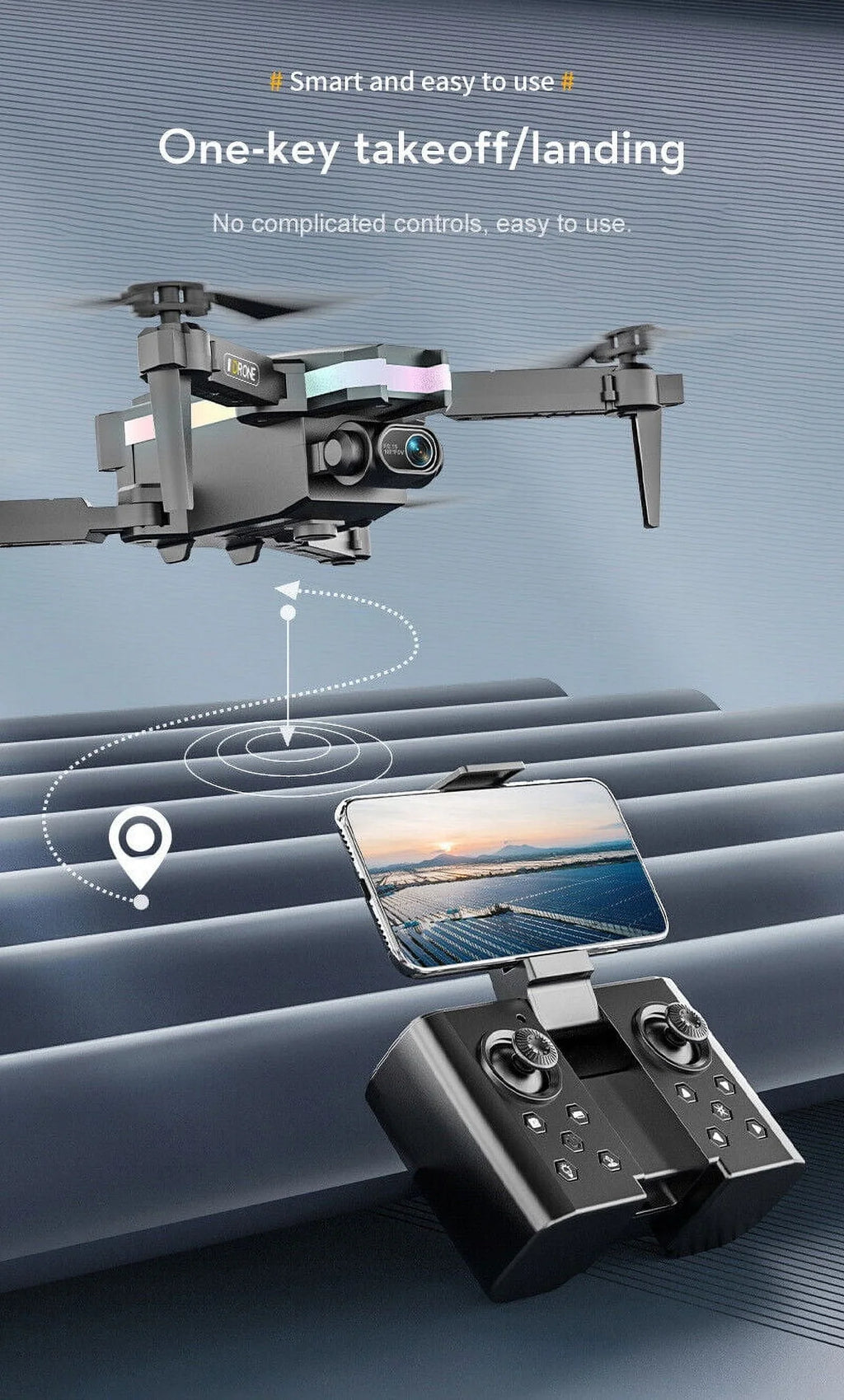 '- Aerial Pro Camera Mini Quad Photography SkyCapture Dual with - Drone JahyShow 4K HD Folding