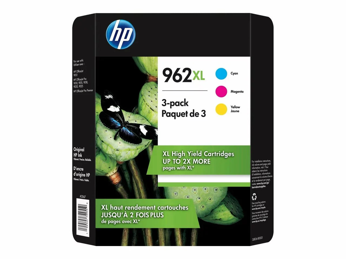 (962XL Original 1 HP Combination 3JA01AN, color 962XL color 3JA02AN) 962 962XL HP each Yellow) Cyan, (3JA00AN, 962XL Magenta,