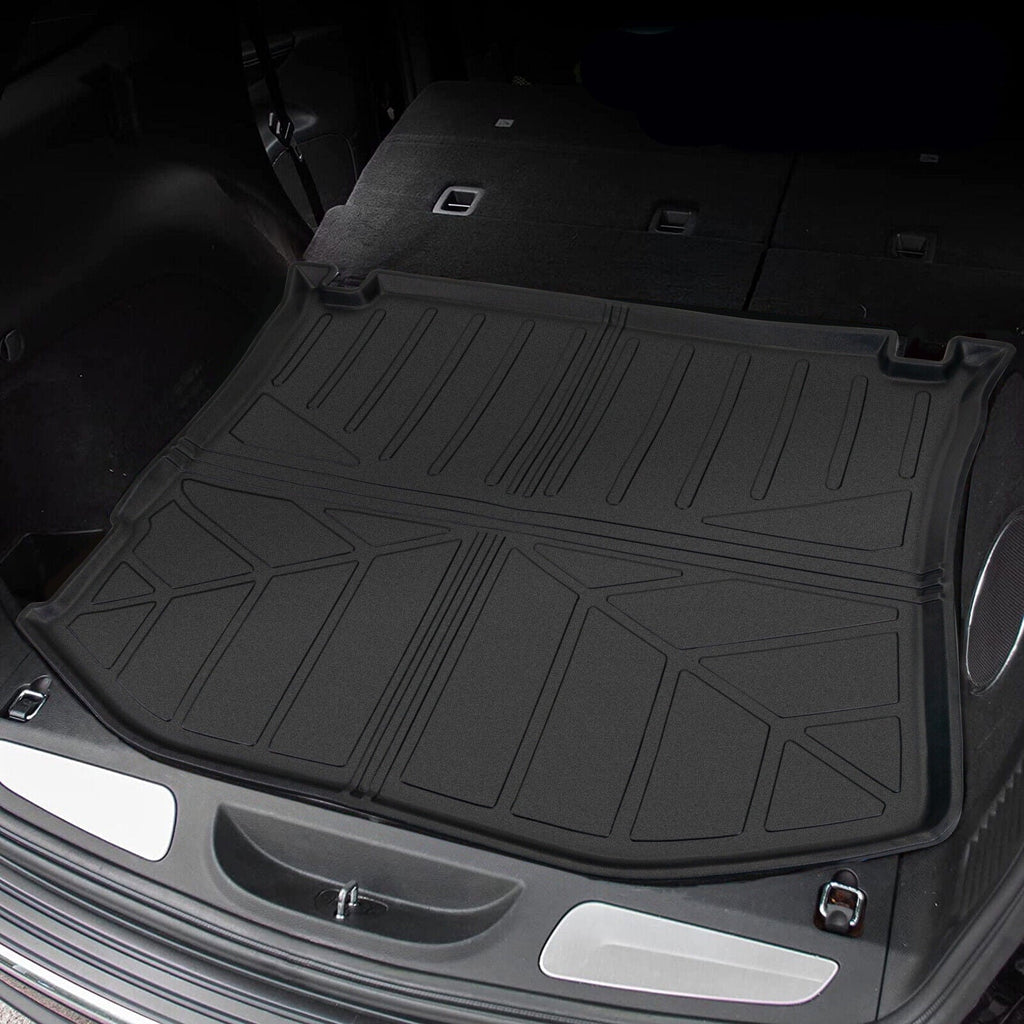 Cherokee Protector TPE Grand Cargo Weather Carpet All Floor Jeep Cargo 2011-2022 Rubber Liner Trunk Mat Custom Rear Fit Car