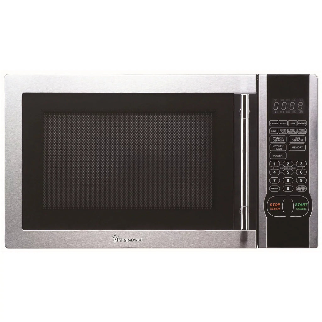 Oven Chef Handle, 1000W Steel New1.1- Magic Door Microwave Stylish Cu. with Countertop ft. Stainless