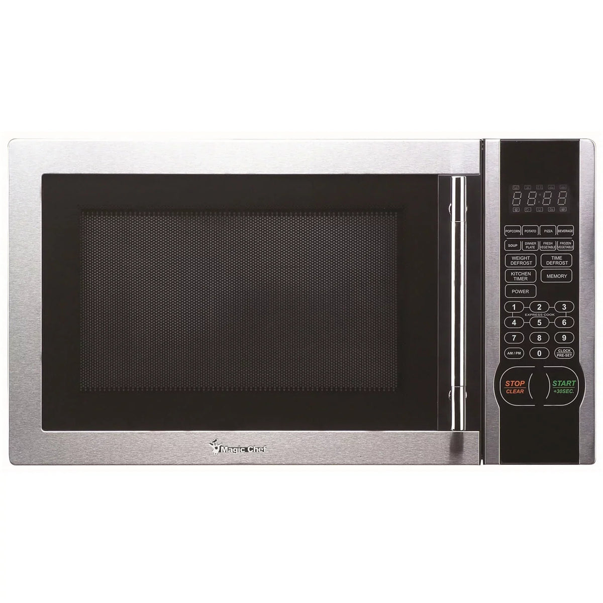 Oven Chef Handle, 1000W Steel New1.1- Magic Door Microwave Stylish Cu. with Countertop ft. Stainless
