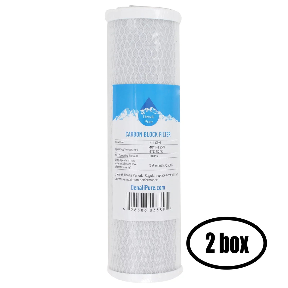 '- Block for Brand 2 10 Home AMI System AAA 5 of Osmosis Universal Carbon AAA-2005NT Boxes Filter Stage - Activated for Series Filter Replacement inch AMI Reverse Denali Pure