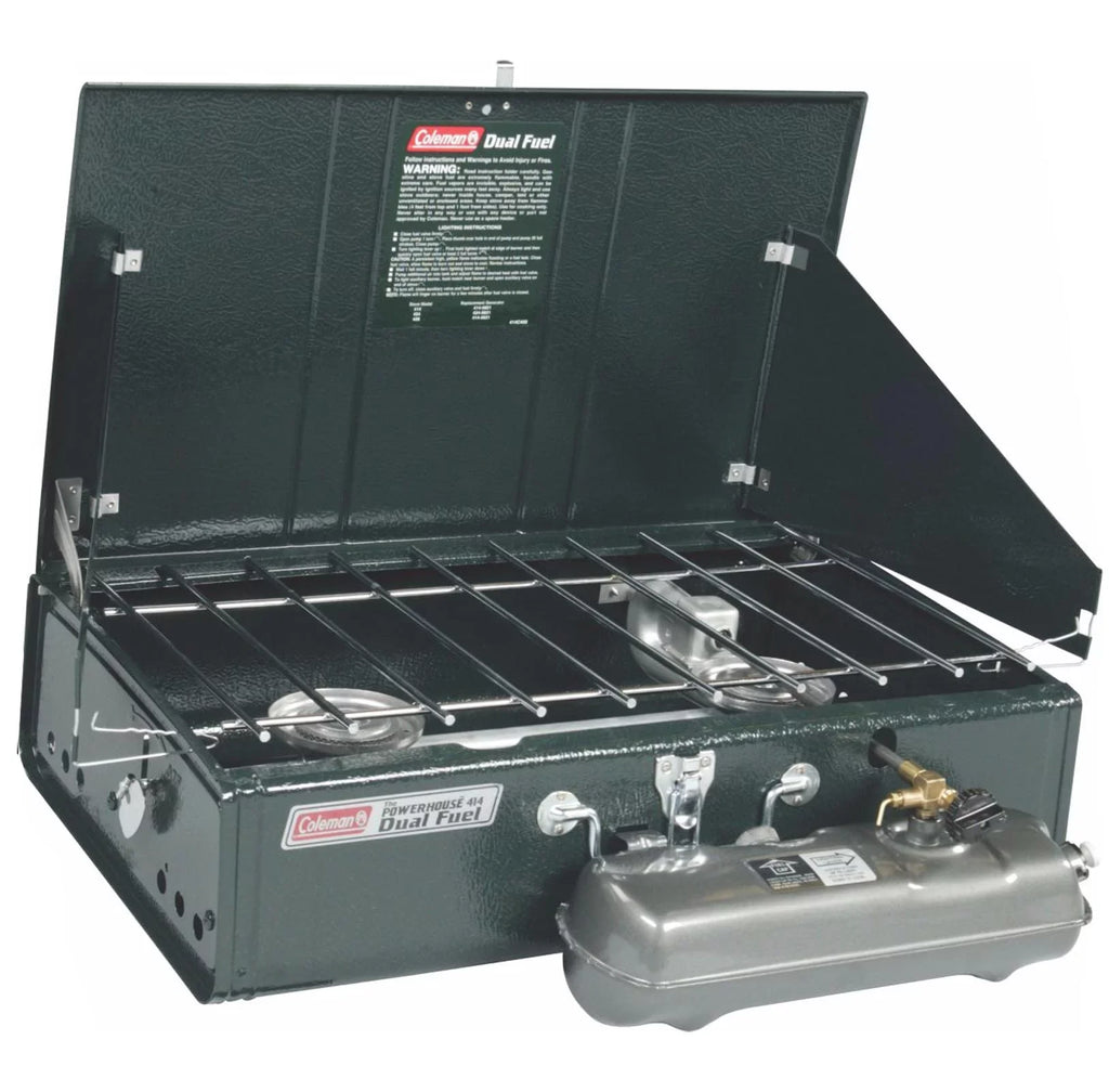 Dual Coleman Stove, Guide 2-Burner Camping Gas Powerhouse Series Fuel