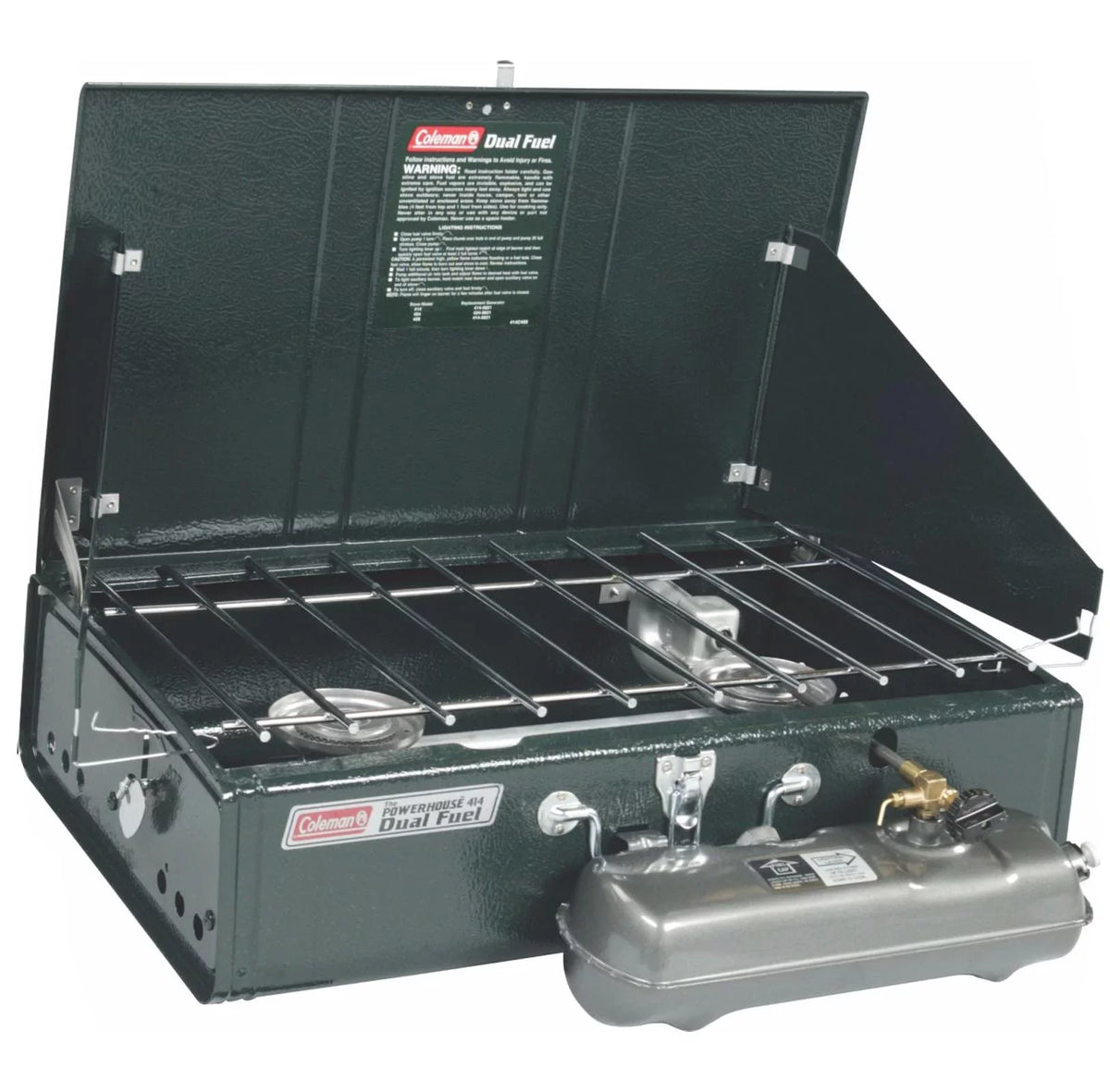 Dual Coleman Stove, Guide 2-Burner Camping Gas Powerhouse Series Fuel