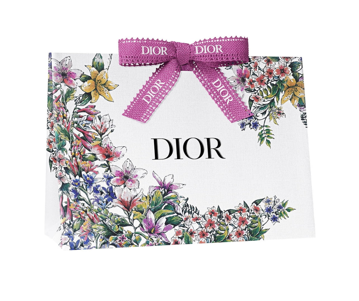 Boudoir Collection Paper Blooming Pink Size Gift Bag Ribbon Shopping Dior Medium New Bag
