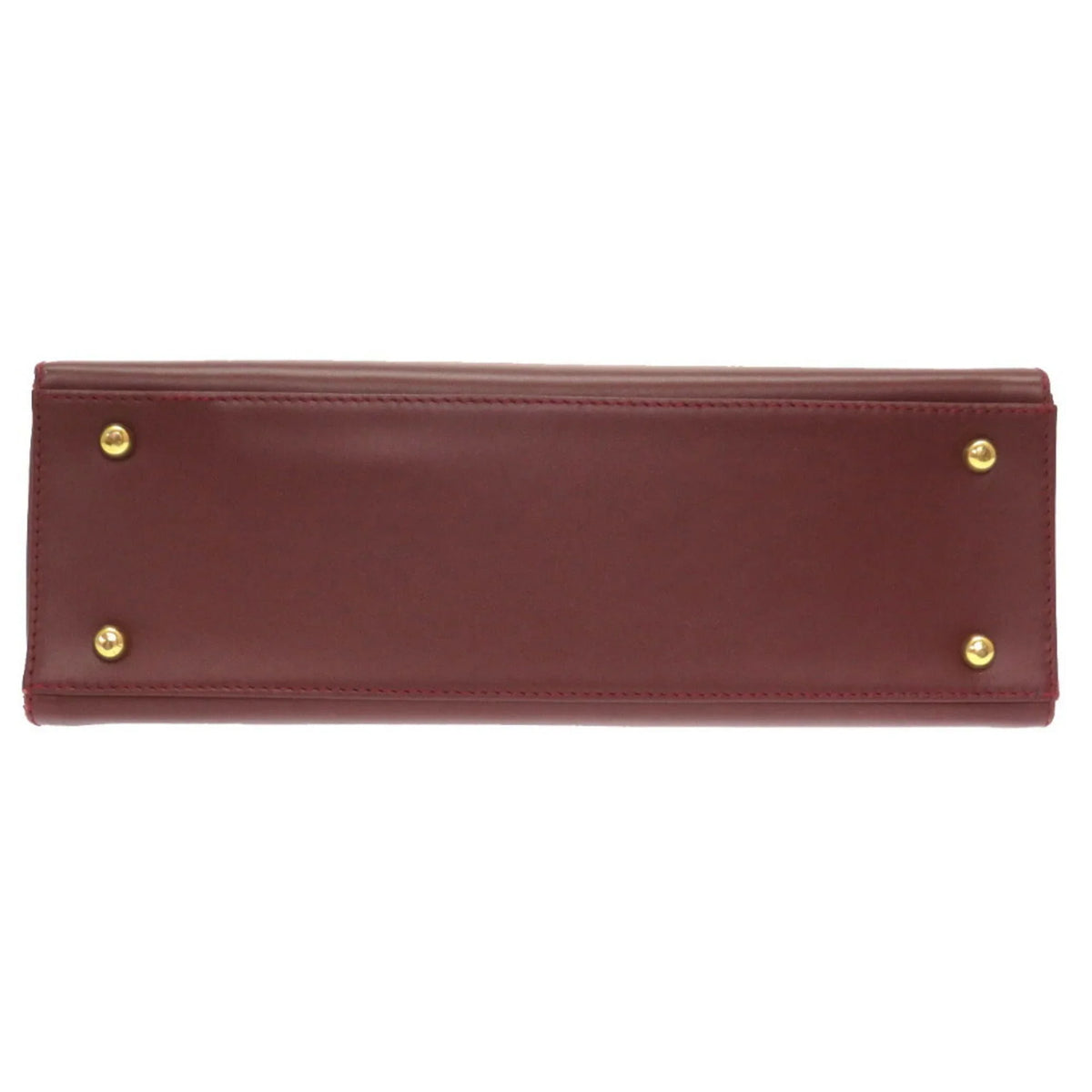 red line Cartier (Good) handbag must Pre-Owned bordeaux leather