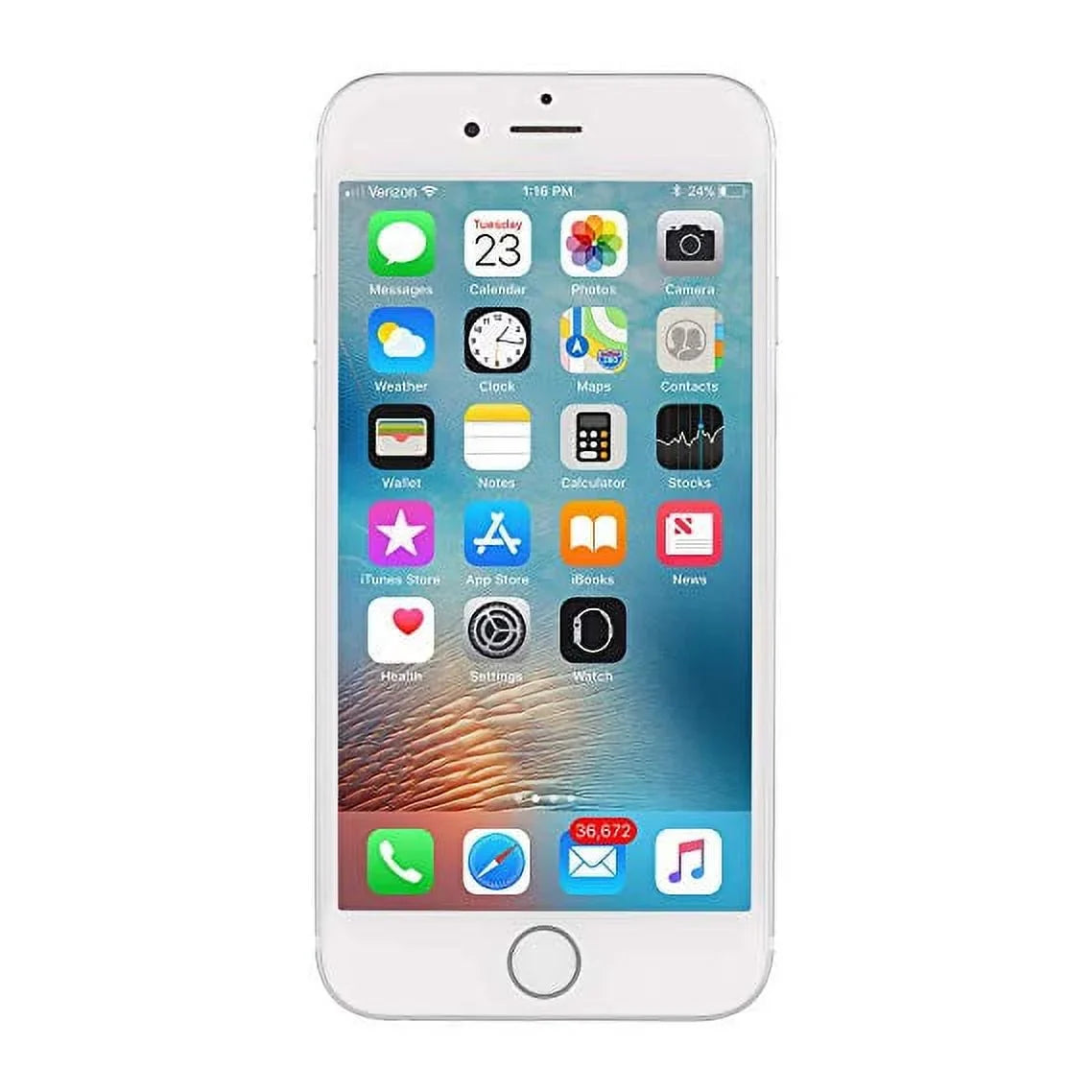 Verizon, 7 Restored iPhone (Refurbished) Apple 32GB Silver -