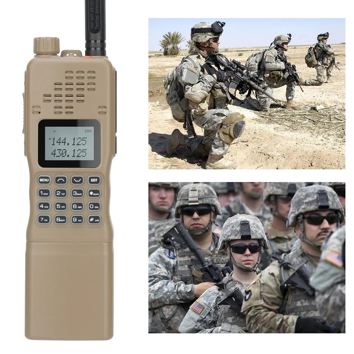 AR-152 Antenna Tactical Range Accessories 10W Radio for and Walkie Full Adults,Long Way Talkies Rechargeable with Tactical Grade Radio Military Two Radio Mic Speaker Ham