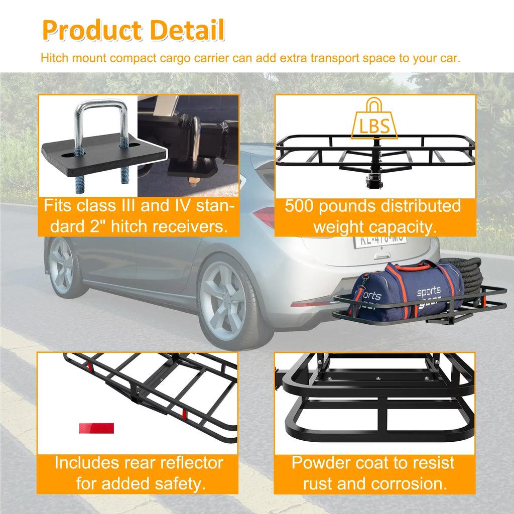 x 5" x Basket Cargo 17.6" 51"