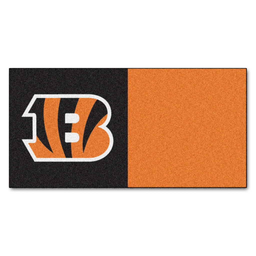 18"x18" Cincinnati Bengals Tiles NFL Carpet -