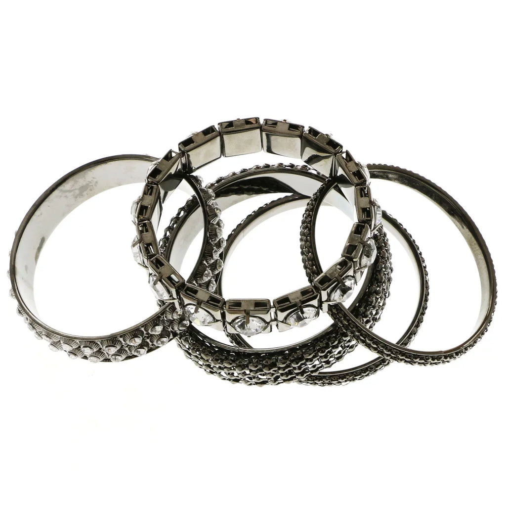 Dark-Silver Lyons Erica Set Designer Bracelet