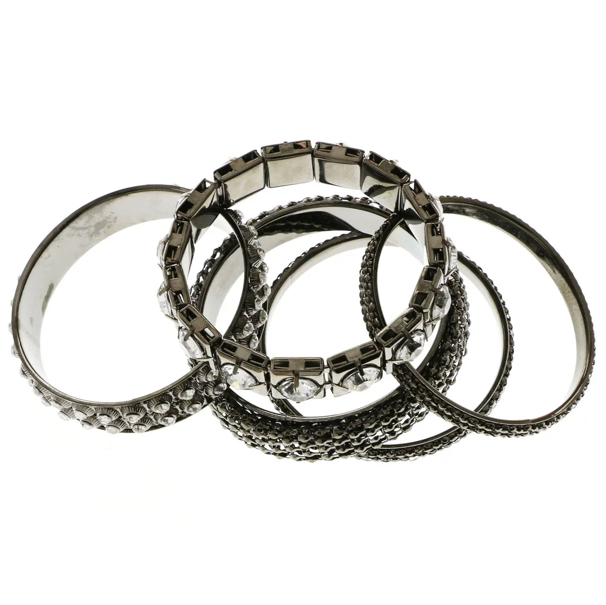 Dark-Silver Lyons Erica Set Designer Bracelet
