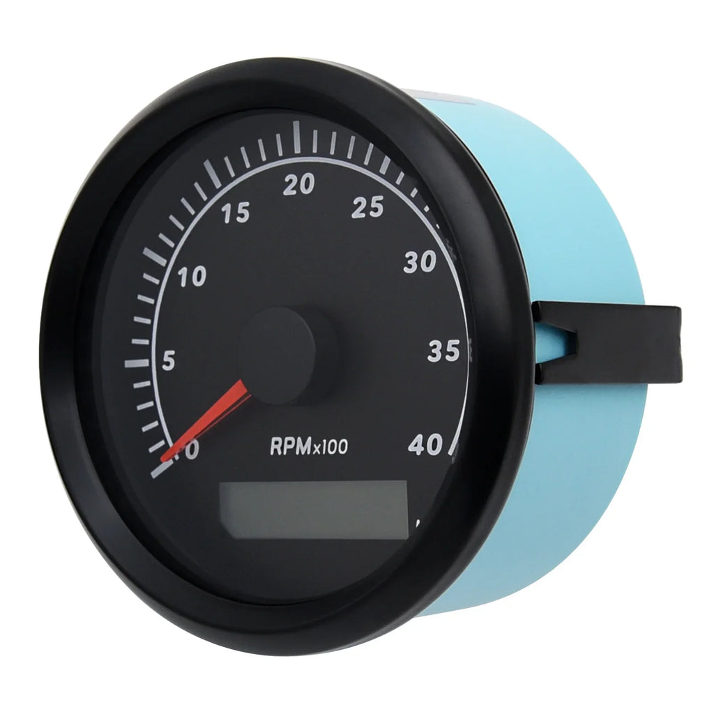 Truck Geloo Boat Meter Marine Tachometer for 85mm Waterproof RV 0-4000RPM Gauge Hour Tachometer Car