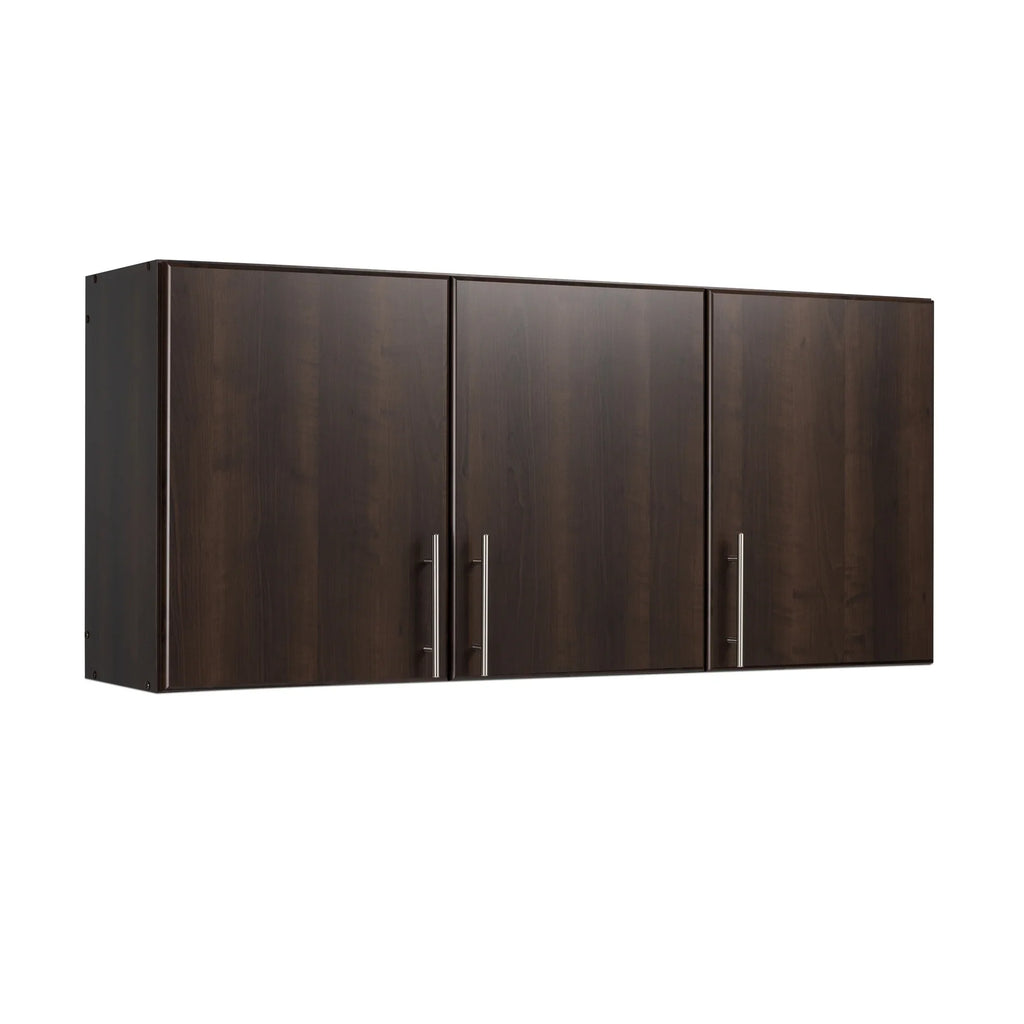Cabinet Adjustable Espresso EEW-5424, Prepac Elite x x by Garage 24"H Versatile Tall 54"W 12"D, Wall Wall Cabinet, Prepac, 3-Door,