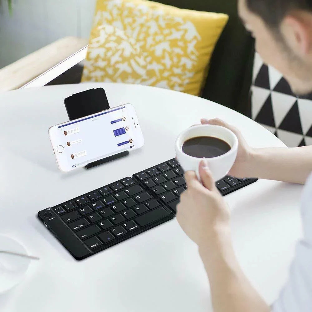 iPad Foldable Mac PC Mini iPhone Android Keyboard Bluetooth Samsung Keyboard Phones Tablet Wireless for Universal
