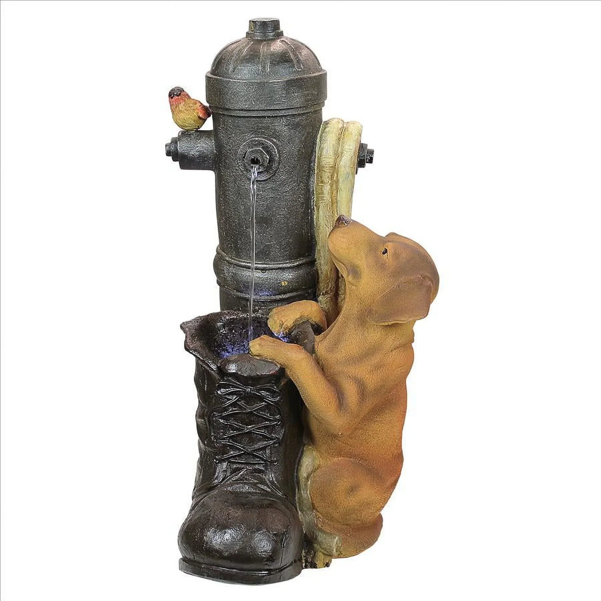 Toscano Fire Sculptural Hydrant Pooch Fountain Design