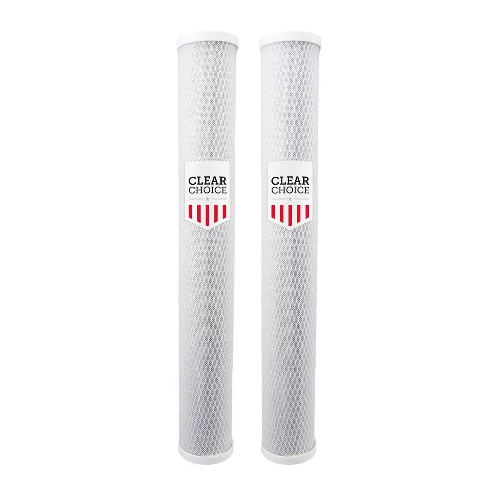 20 RO Choice Replacement Clear 5 Filter 20 System Cartridge Micron Water x inch 155635-43, 2-Pk Water HPEV910825, Filter 2.50" Sediment