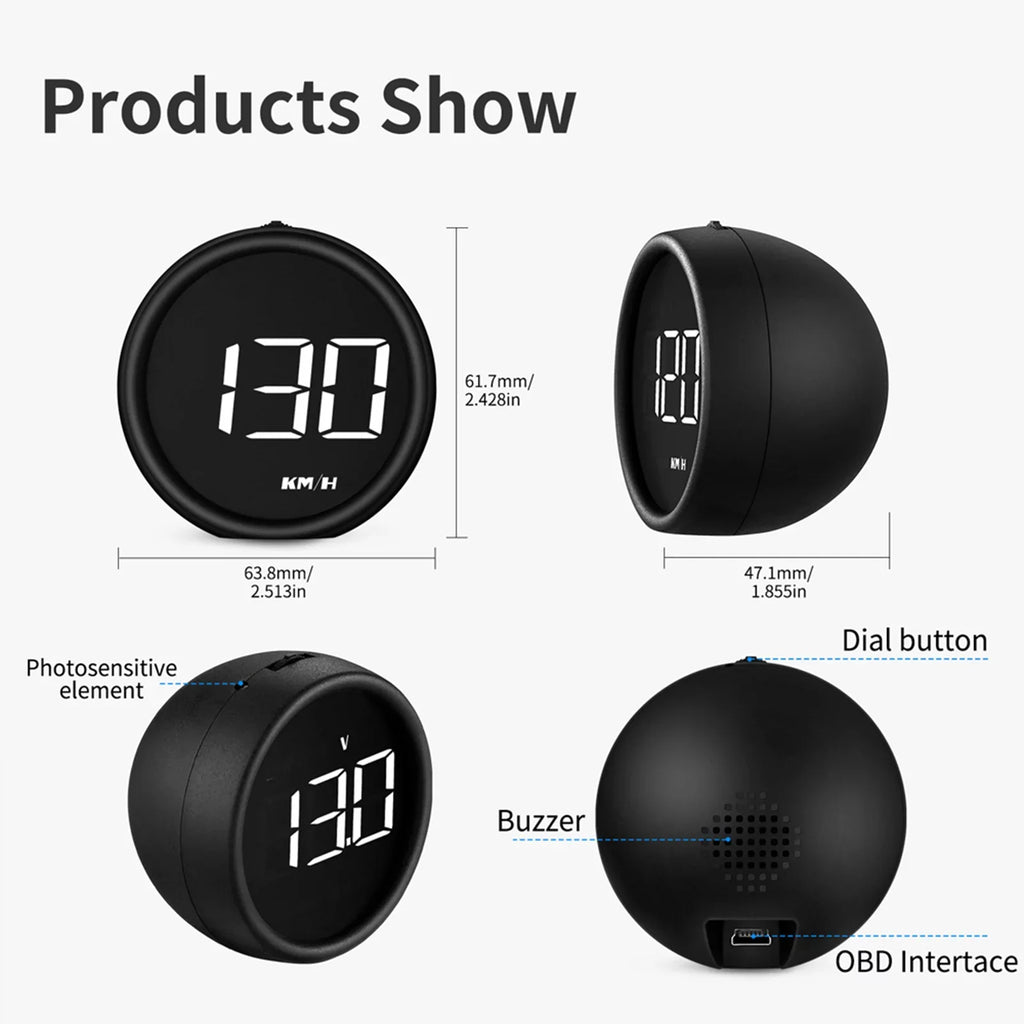 Car Driving Detector Moobody OBDII Head-Up Speedometer Diagnostic for Display Safe HUD