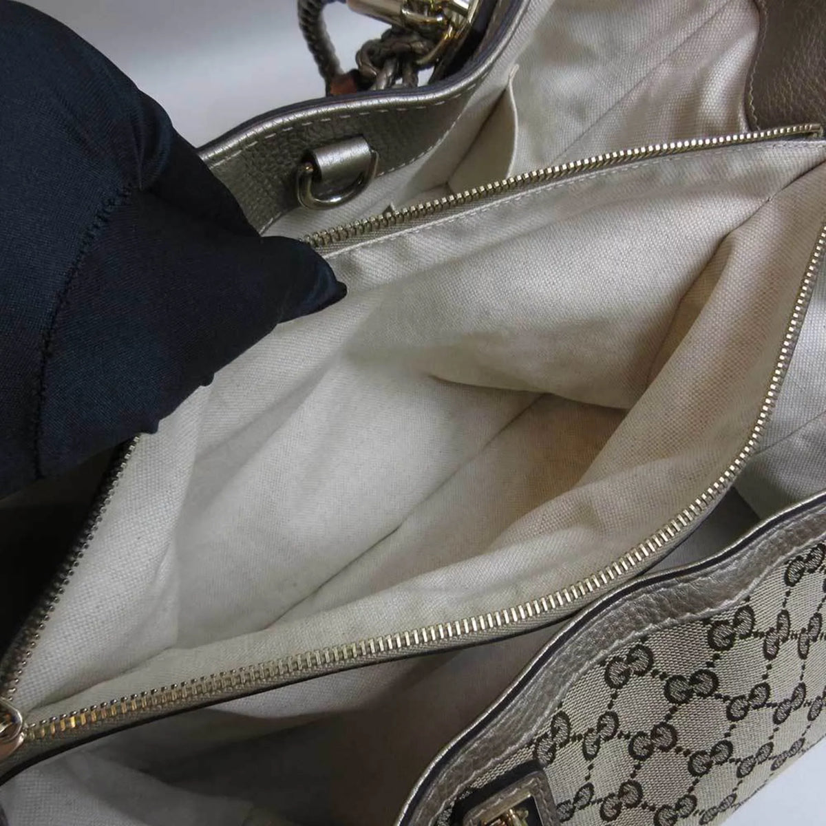 (Good) tote bamboo GG shoulder 269945 Pre-Owned Vera canvas Gucci GUCCI bag