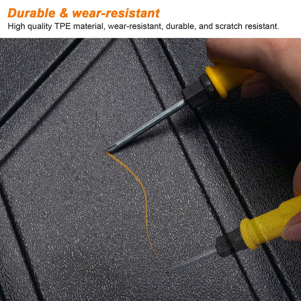 Cherokee Protector TPE Grand Cargo Weather Carpet All Floor Jeep Cargo 2011-2022 Rubber Liner Trunk Mat Custom Rear Fit Car