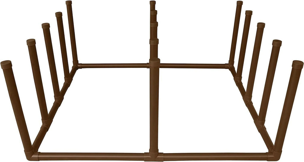 x for Noodles, Float Brown Paddles, QIXIAN Rack 664413 Floats, Surfboards, 12 and Storage 26.5" W 44" Raft Organizer L H), Towels, Style (61" (Brown) x - Bar Poolside