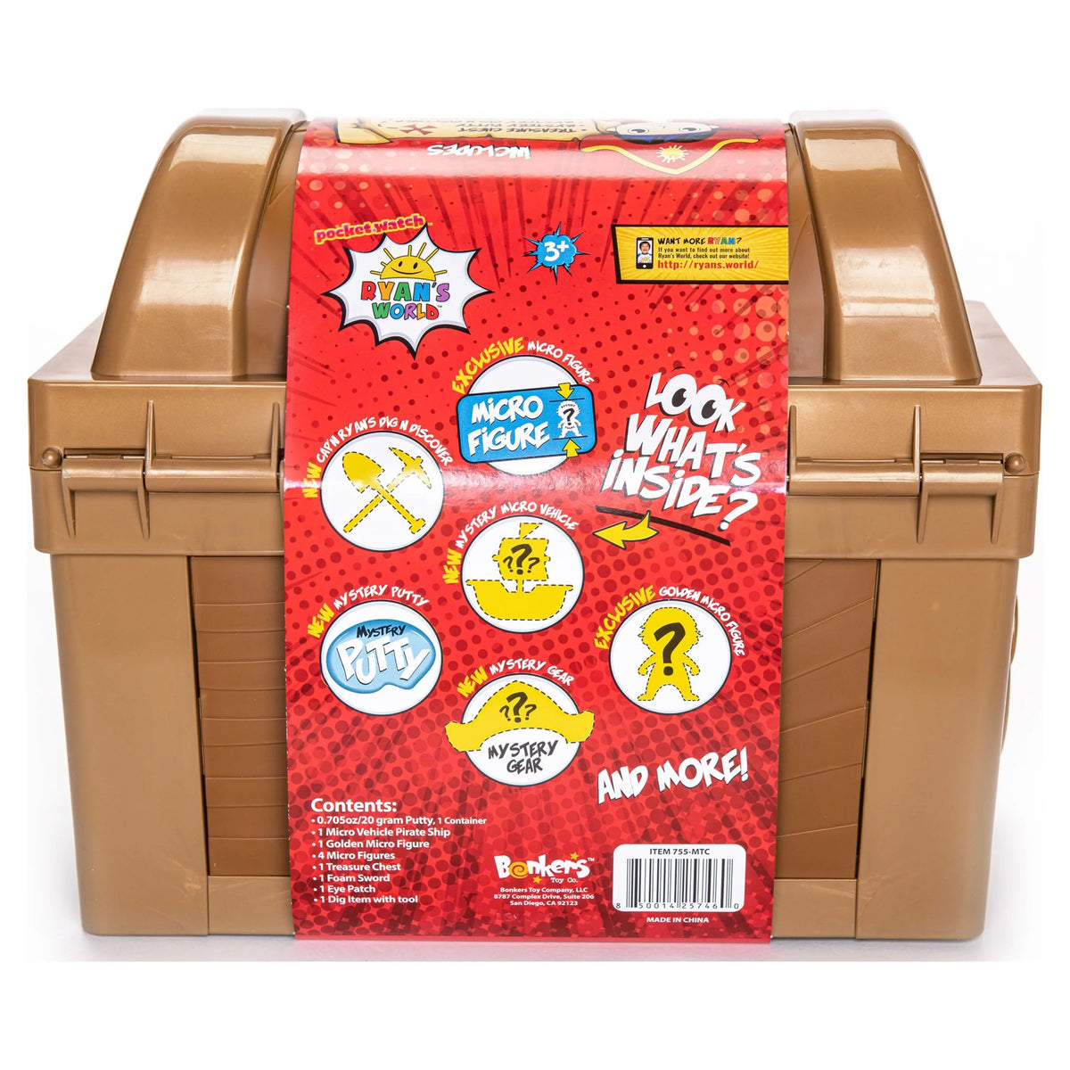 Toy Micro Treasure Ryans Cap`n Mystery Ryan`s World Chest