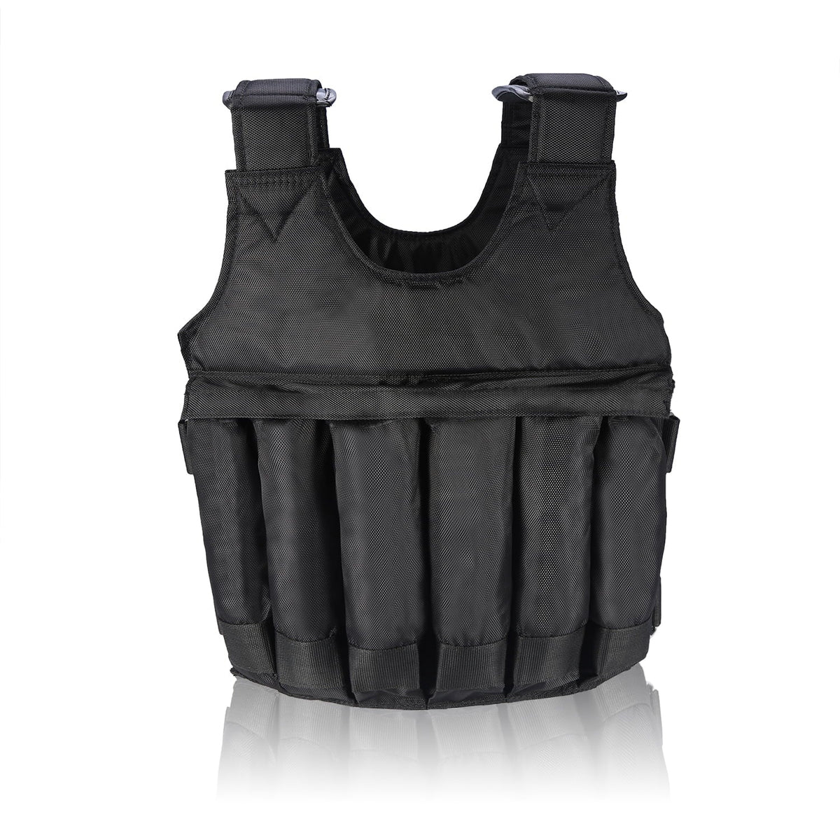 Workout Weight Boxing Exercise Adjustable with Fitness Jacket Vest 50KG/110lbs Weighted Training 12pcs Pouches Vest