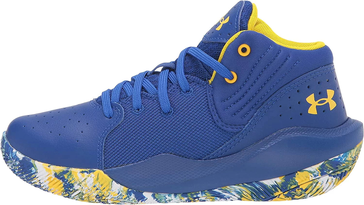Unisex-Child Years 12 21 Kid Armour 4-8 Under Little Royal Little Shoe Jet 400/White Basketball Kid Pre-School